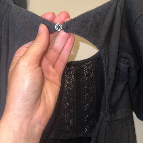 Free People Black Midi Dress - Picture 8 of 11